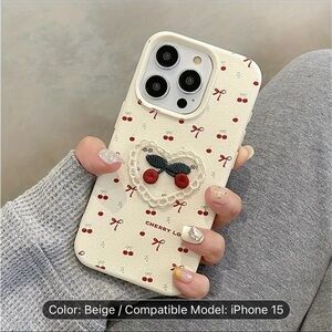 Cherry and Bow iPhone 15 Case